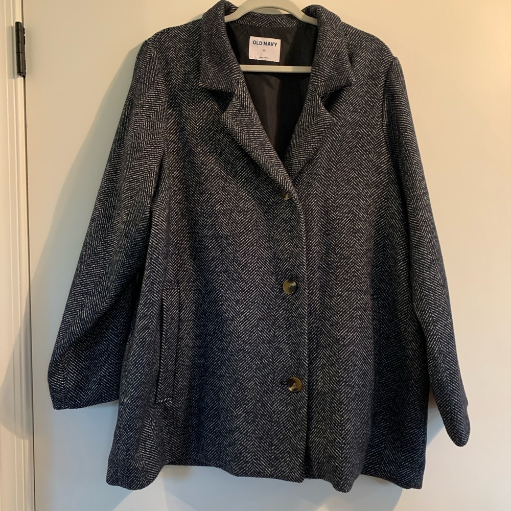 Old Navy blazer style coat, navy.